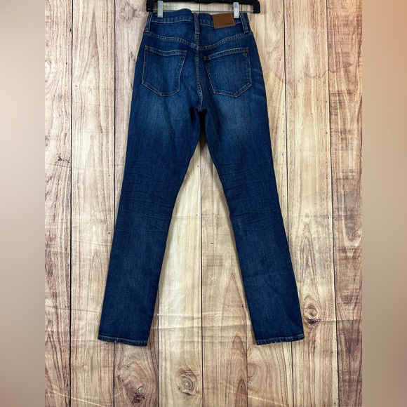 Madewell Women'sThe High-Rise Slim‎ Boyjean in Medium Blue Wash Style - Picture 2 of 15